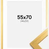 Ramme Gold Wood 55x70 cm - Passepartout Hvid 45x60 cm