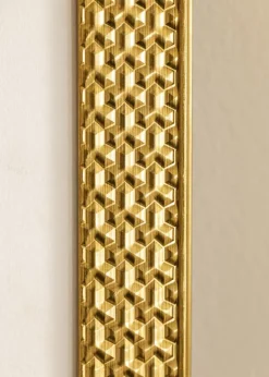 Ramme Grace Guld 13x18 cm - Passepartout Hvid B7 88x125 mm