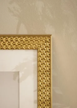Ramme Grace Guld 70x100 cm - Passepartout Hvid 61x91,5 cm