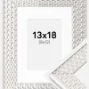 Ramme Grace Sølv 13x18 cm - Passepartout Hvid 9x13 cm