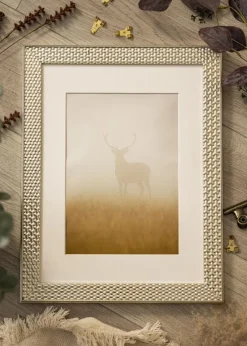 Ramme Grace Sølv 40x60 cm - Passepartout Hvid 32,9x48,3 cm (A3+)