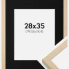 Ramme Grimsåker Eg 28x35 cm - Passepartout Sort 8x10 inches