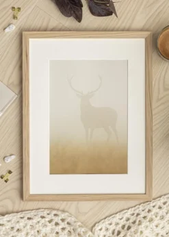 Ramme Grimsåker Eg 45x60 cm - Passepartout Hvid 12x18 inches