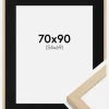 Ramme Grimsåker Eg 70x90 cm - Passepartout Sort 55x70 cm