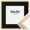 Ramme Grimsåker Eg 50x50 cm - Passepartout Sort 35x35 cm