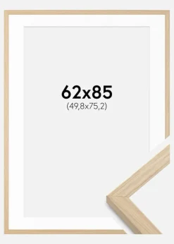 Ramme Grimsåker Eg 62x85 cm - Passepartout Hvid 20x30 inches