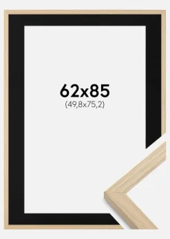 Ramme Grimsåker Eg 62x85 cm - Passepartout Sort 20x30 inches