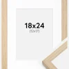 Ramme Grimsåker Eg 18x24 cm - Passepartout Hvid 13x18 cm