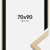 Ramme Grimsåker Eg 70x90 cm - Passepartout Sort 60x80 cm