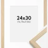 Ramme Grimsåker Eg 24x30 cm - Passepartout Hvid 7x9 inches