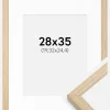 Ramme Grimsåker Eg 28x35 cm - Passepartout Hvid 8x10 inches