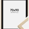 Ramme Grimsåker Eg 70x90 cm - Passepartout Sort 24x30 inches