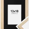 Ramme Grimsåker Eg 13x18 cm - Passepartout Sort 3,5x5 inches