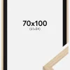 Ramme Grimsåker Eg 70x100 cm - Passepartout Sort 62x85 cm