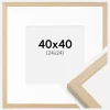 Ramme Grimsåker Eg 40x40 cm - Passepartout Hvid 25x25 cm