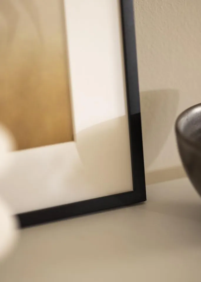 Ramme Helsingfors Sort - Valgfri Størrelse (Plexiglas)