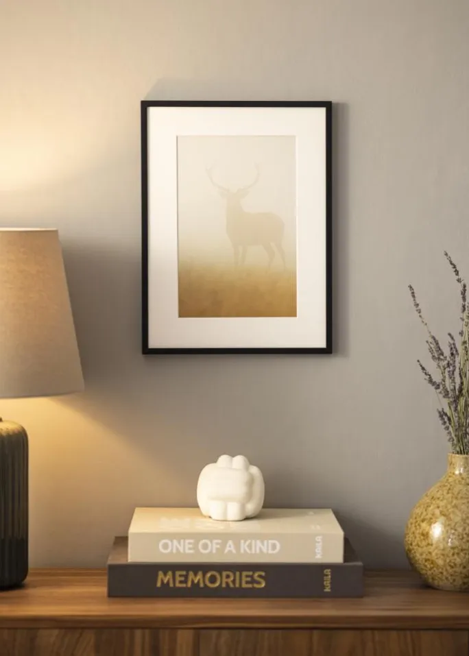 Ramme Helsingfors Sort - Valgfri Størrelse (Plexiglas)