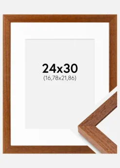 Ramme Hermes Bog 24x30 cm - Passepartout Hvid 7x9 inches