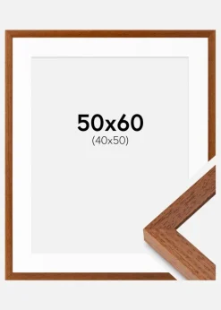 Ramme Hermes Bog 50x60 cm - Passepartout Hvid 41x51 cm