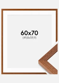 Ramme Hermes Bog 60x70 cm - Passepartout Hvid 20x24 inches