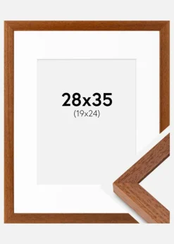 Ramme Hermes Bog 28x35 cm - Passepartout Hvid 20x25 cm