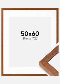 Ramme Hermes Bog 50x60 cm - Passepartout Hvid 16x19 inches