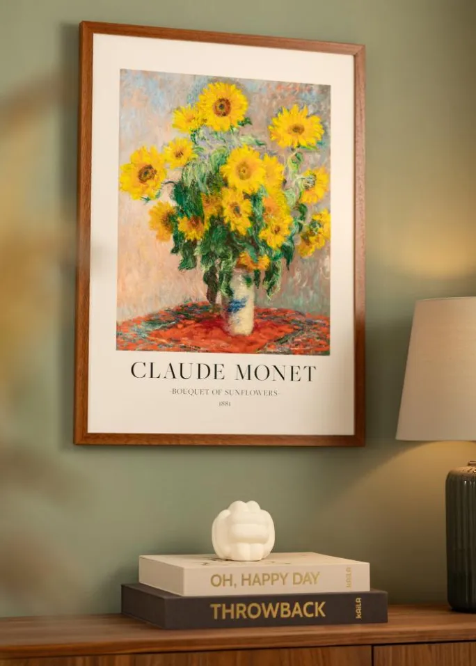 Ramme Hermes Bog 40x50 cm - Passepartout Hvid 30x41 cm