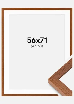 Ramme Hermes Bog 56x71 cm - Passepartout Hvid 48x64 cm