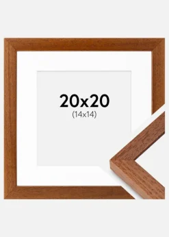 Ramme Hermes Bog 20x20 cm - Passepartout Hvid 15x15 cm