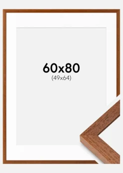 Ramme Hermes Bog 60x80 cm - Passepartout Hvid 50x65 cm