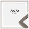 Ramme Hermes Grå 70x70 cm - Passepartout Hvid 60x60 cm