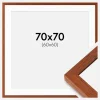 Ramme Hermes Kirsebær 70x70 cm - Passepartout Hvid 61x61 cm