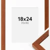 Ramme Hermes Kirsebær 18x24 cm - Passepartout Hvid 13x17 cm