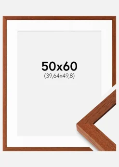 Ramme Hermes Kirsebær 50x60 cm - Passepartout Hvid 16x20 inches