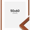 Ramme Hermes Kirsebær 50x60 cm - Passepartout Hvid 40x50 cm