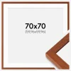 Ramme Hermes Kirsebær 70x70 cm - Passepartout Hvid 24x24 inches