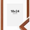 Ramme Hermes Kirsebær 18x24 cm - Passepartout Hvid 13x18 cm