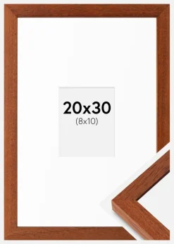 Ramme Hermes Kirsebær 20x30 cm - Passepartout Hvid 9x11 cm