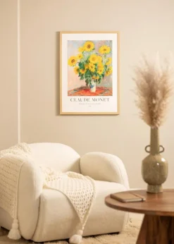 Ramme Hermes Naturlig Eg 70x90 cm - Passepartout Hvid 24x32 inches