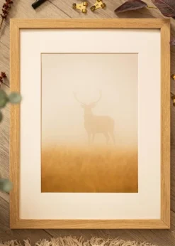 Ramme Hermes Naturlig Eg 59,4x84 cm - Passepartout Hvid 47x75 cm