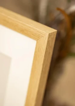 Ramme Hermes Naturlig Eg 20x30 cm - Passepartout Hvid 9x11 cm