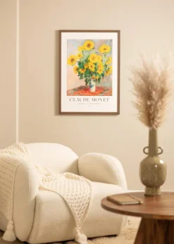 Ramme Hermes Valnød 20x20 cm - Passepartout Hvid 15x15 cm