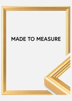 Ramme Högbo Guld - Valgfri Størrelse (Plexiglas)