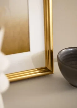 Ramme Högbo Guld - Valgfri Størrelse (Plexiglas)