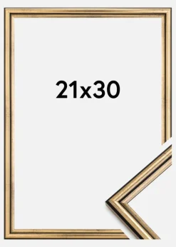 Ramme Horndal Akrylglas Guld 21x30 cm