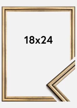 Ramme Horndal Akrylglas Guld 18x24 cm