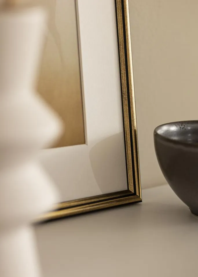 Ramme Horndal Akrylglas Guld 10x15 cm