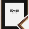 Ramme Horndal Brun 50x60 cm - Passepartout Sort 37x46 cm