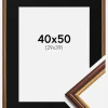 Ramme Horndal Brun 40x50 cm - Passepartout Sort 30x40 cm