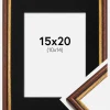 Ramme Horndal Brun 15x20 cm - Passepartout Sort 11x15 cm